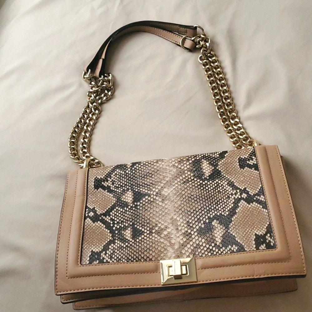 INC Concepts Faux Snakeskin Crossbody Shoulder Ladies Bag Pocketbook